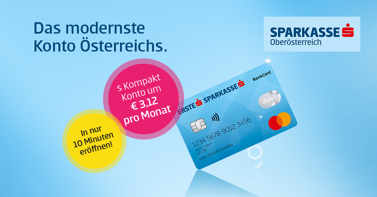 sparkasse oberösterreich modernstes konto österreich