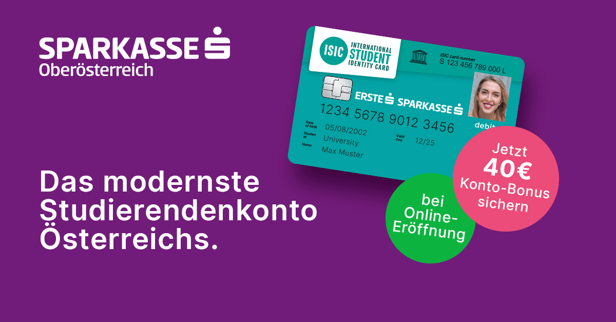 Sparkasse Oberösterreich gratis Studentenkonto