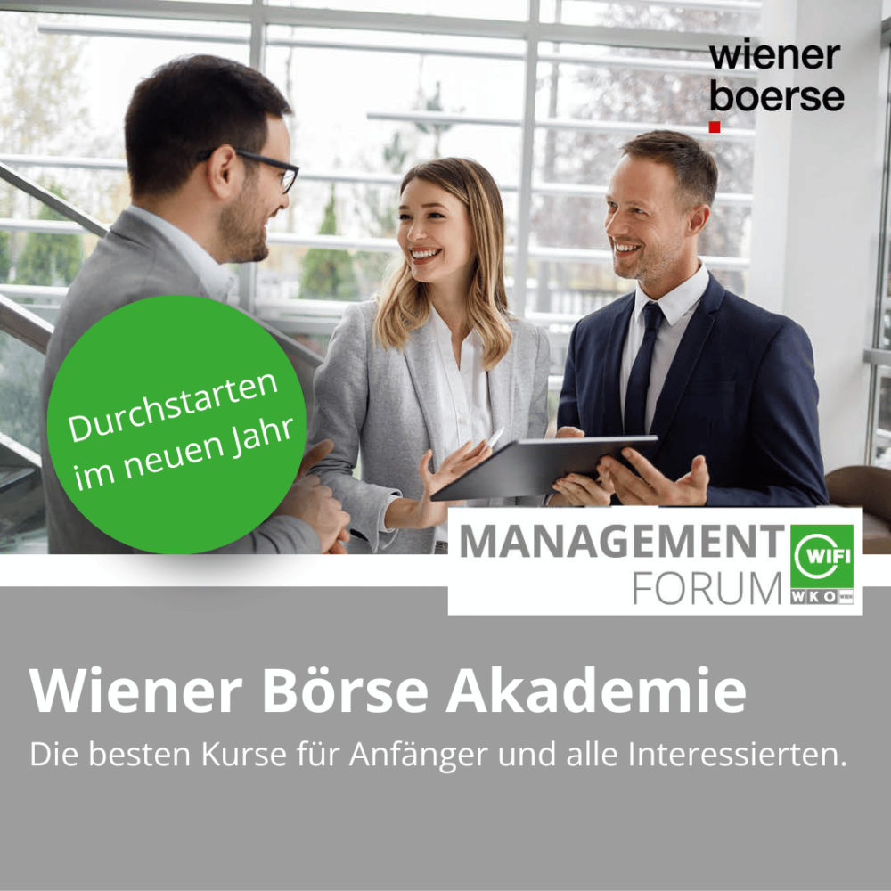 Wiener Börse und Wifi Management Forum Seminare 2024 Lernen