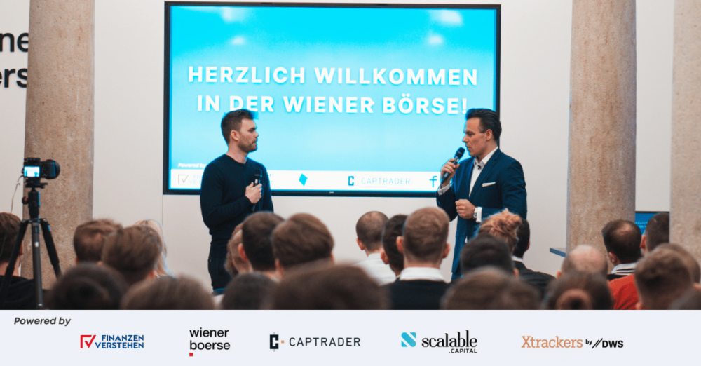 Finanzen verstehen Event 2024 Wiener Börse, Scalable Capital, Xtrackers, Captrader