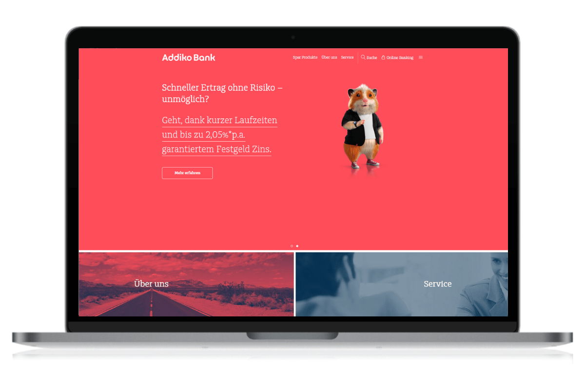 Addiko Bank Desktop Tagesgeld