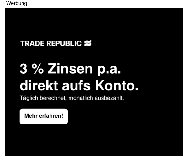Trade Republic Ad